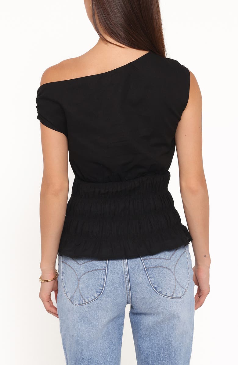 Petal & Pup Lia One-Shoulder Top, Alternate, color, Black