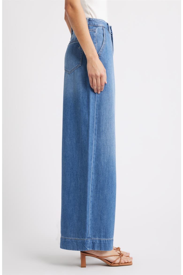 High Waist Super Wide Leg Jeans, Alternate, color, MEDIUM WASH