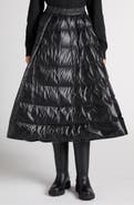 Moncler Quilted Recycled Nylon Midi Skirt
