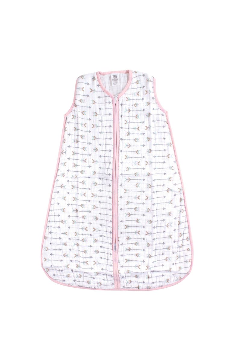 Luvable Friends Sleeveless Muslin Cotton Sleeping Bag, Sack, Blanket, Main, color, Girl Arrows Muslin