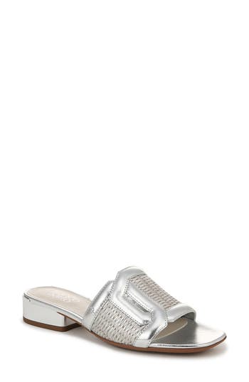 Franco Sarto Margot Slide Sandal In Silver Grey