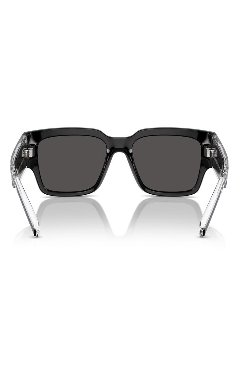 Dolce&Gabbana Kids' 49mm Square Sunglasses, Alternate, color, Black / Dark Grey