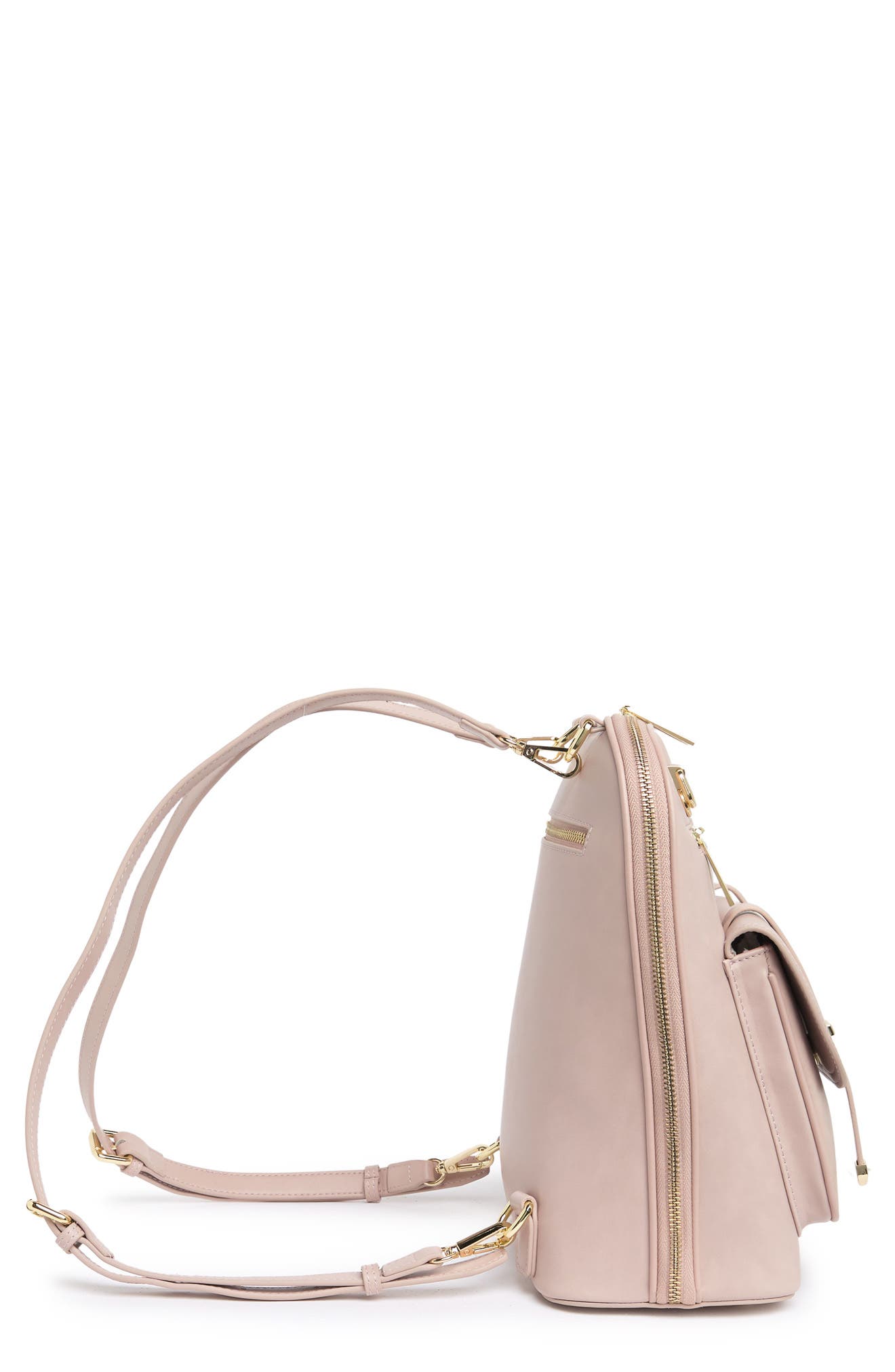5th Ave Leather Backpack, Alternate, color, DUSTY PINK