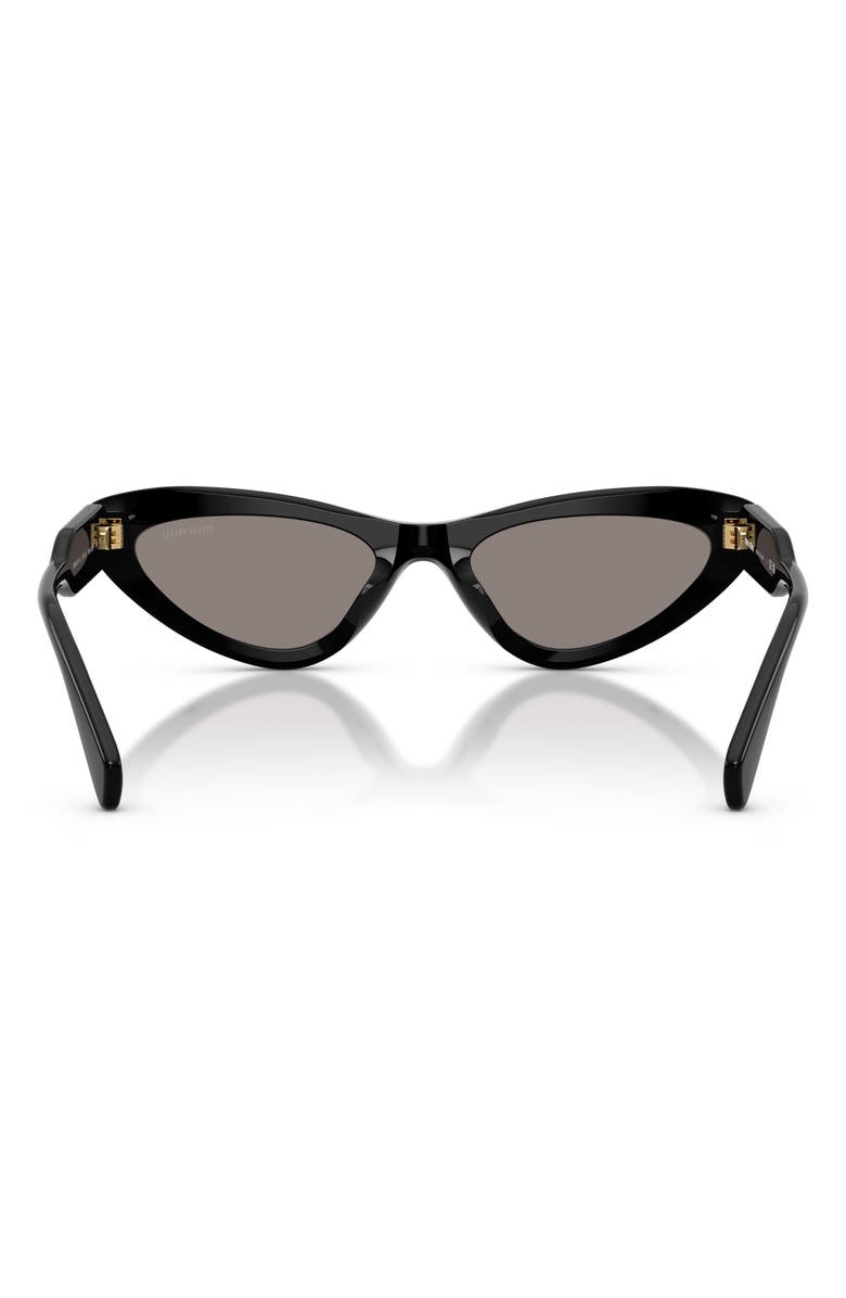 Miu Miu 55mm Cat Eye Sunglasses, Alternate, color, Black / Dark Grey