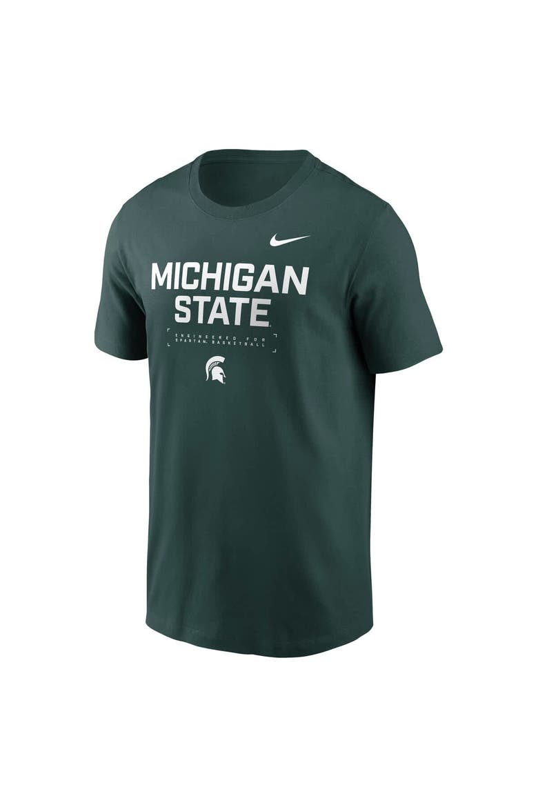 Men's Nike Green Michigan State Spartans 2025 Courtside Basketball Performance T-Shirt, Alternate, color, Green