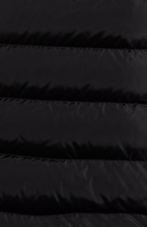 Moncler Kids' Charpal Down Puffer Long Coat In Black