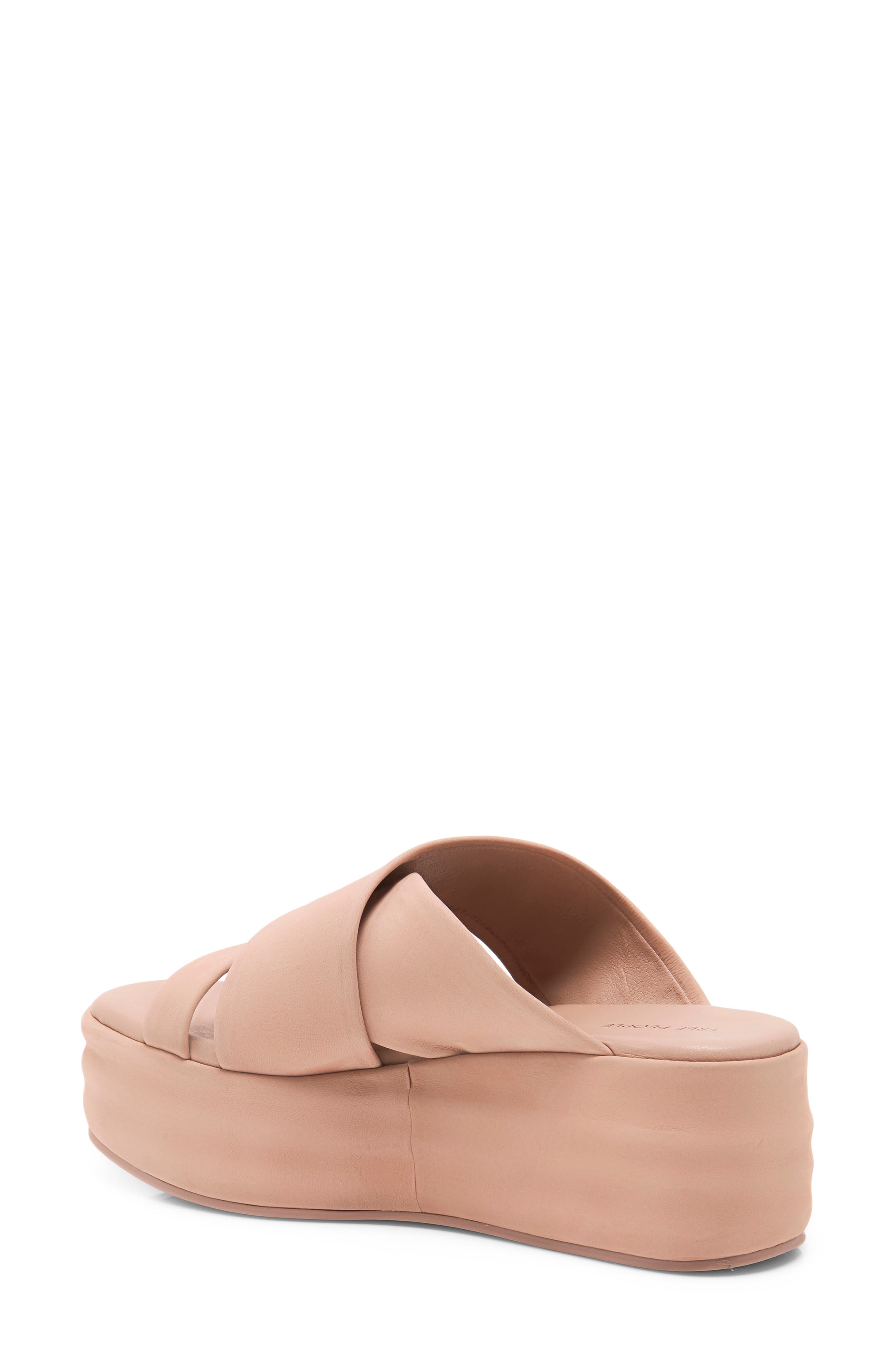 Wanderbay Platform Wedge Slide Sandal, Alternate, color, DUSTY ROSE