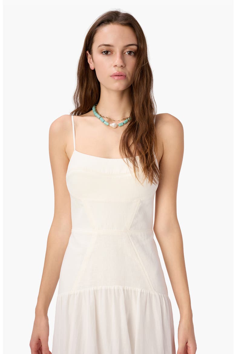 Salerno Corset Maxi Dress, Alternate, color, MACADAMIA