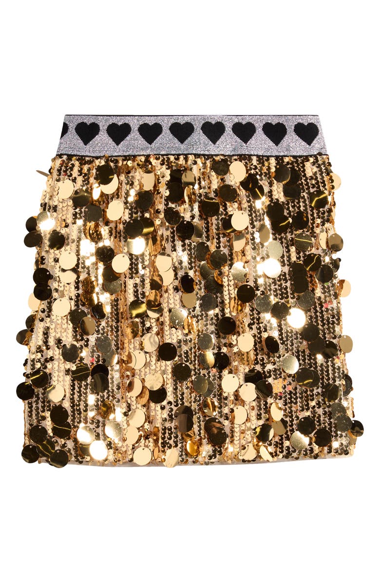 Lola + The Boys Kids' Disco Pailette Sequin Skirt, Main, color, 