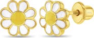 In Season Jewelry Delightful Daisy Plated Earrings