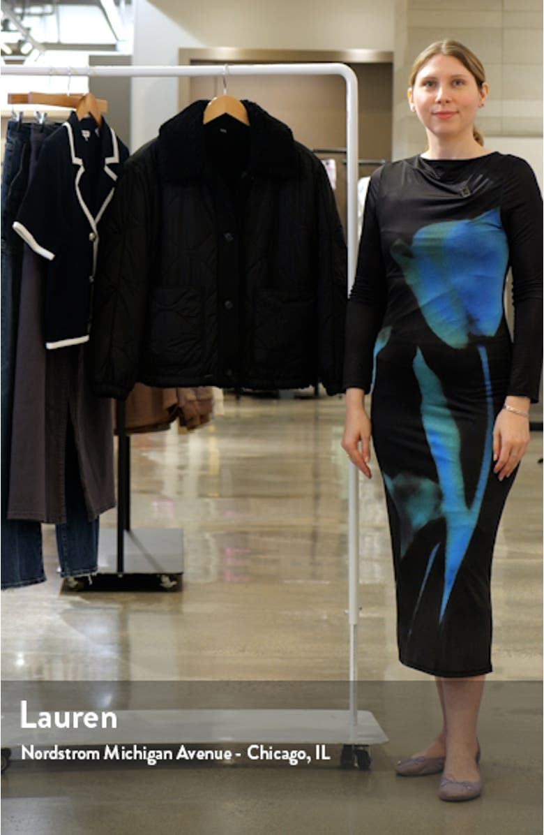 Quilted High Pile Fleece Reversible Jacket, sales video thumbnail