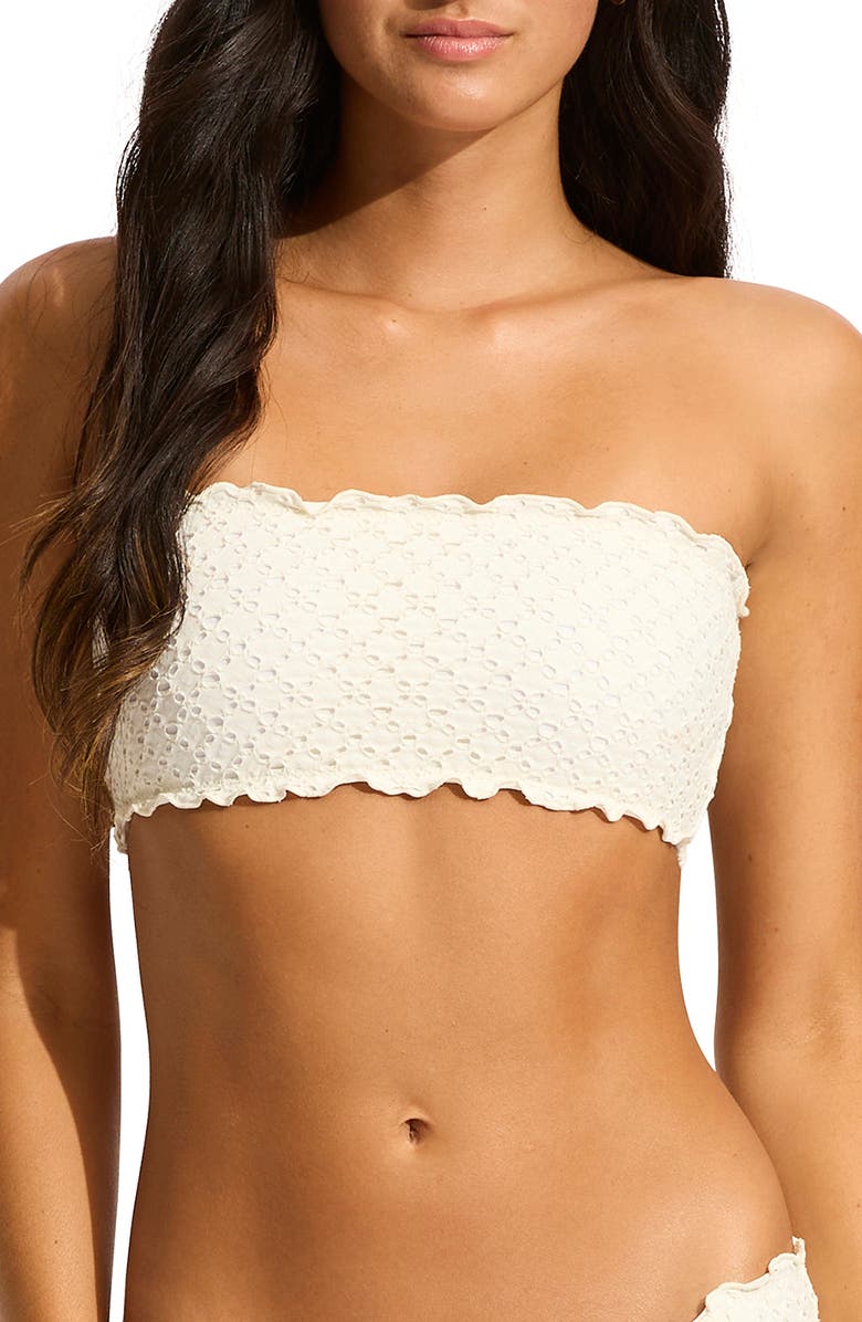 Seafolly Daydreamer Strapless Bikini Top, Main, color,