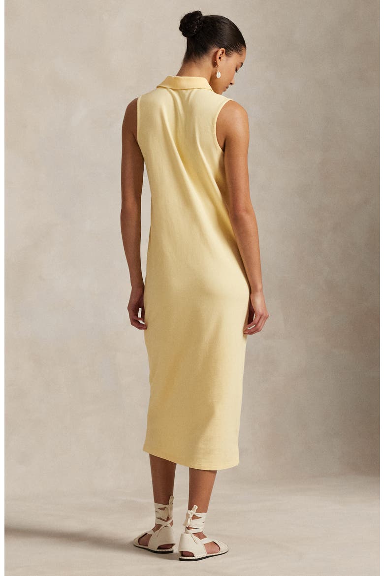 women's cotton piqu belted polo dress Women's Cotton Piqu Belted Polo Dress, Blue