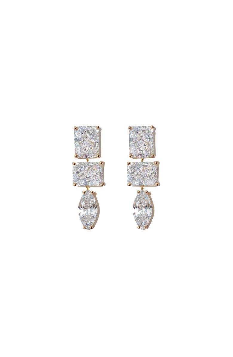 NICKHO REY Pedro Earrings, Main, color, White/Gold