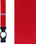 Trafalgar Dutton Solid Color Silk Button End Suspenders