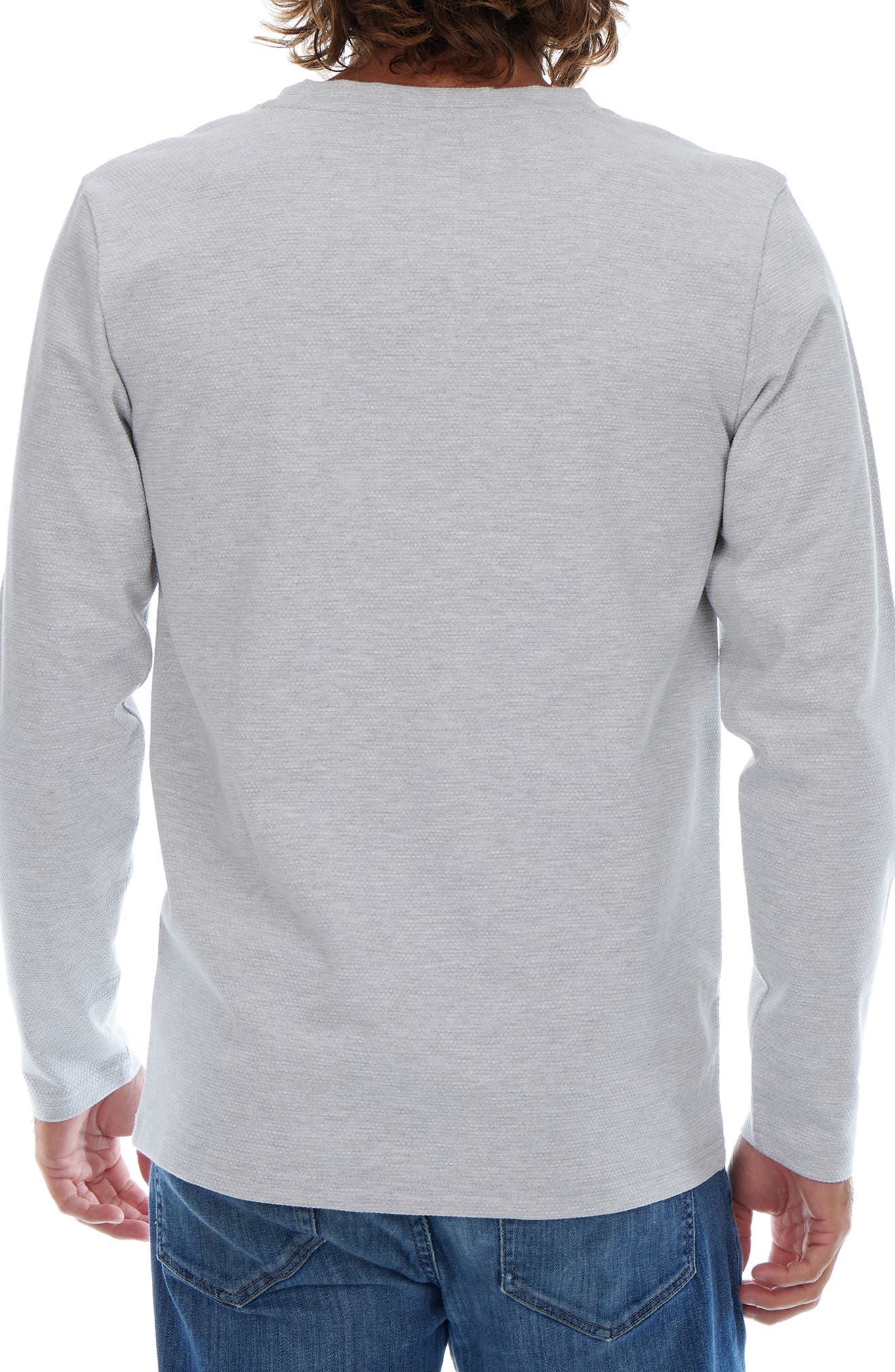 Textured Long Sleeve Crewneck T-Shirt - image 2