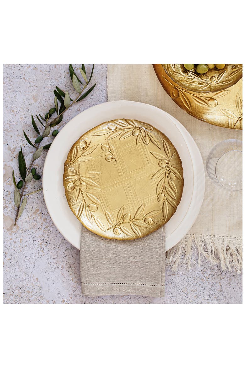 Moon Glass Salad Plate, Alternate, color, GOLD