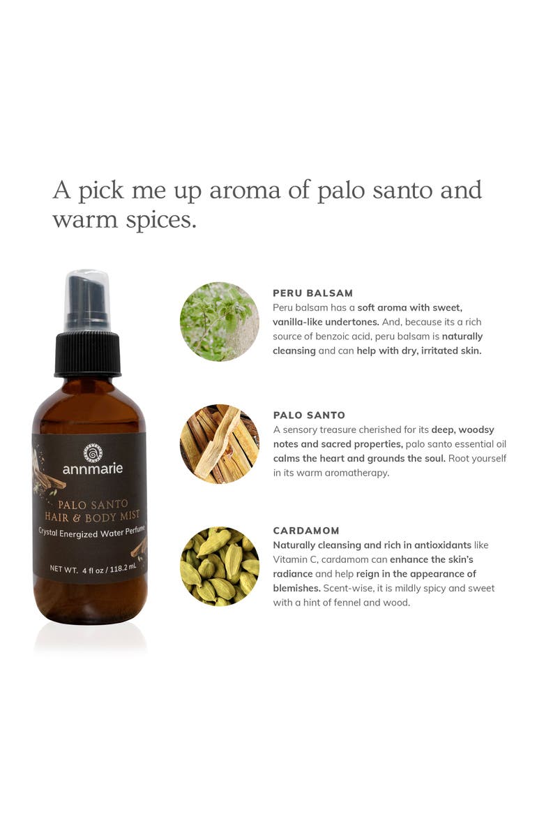 Palo Santo Hair & Body Mist, Alternate, color, No Color