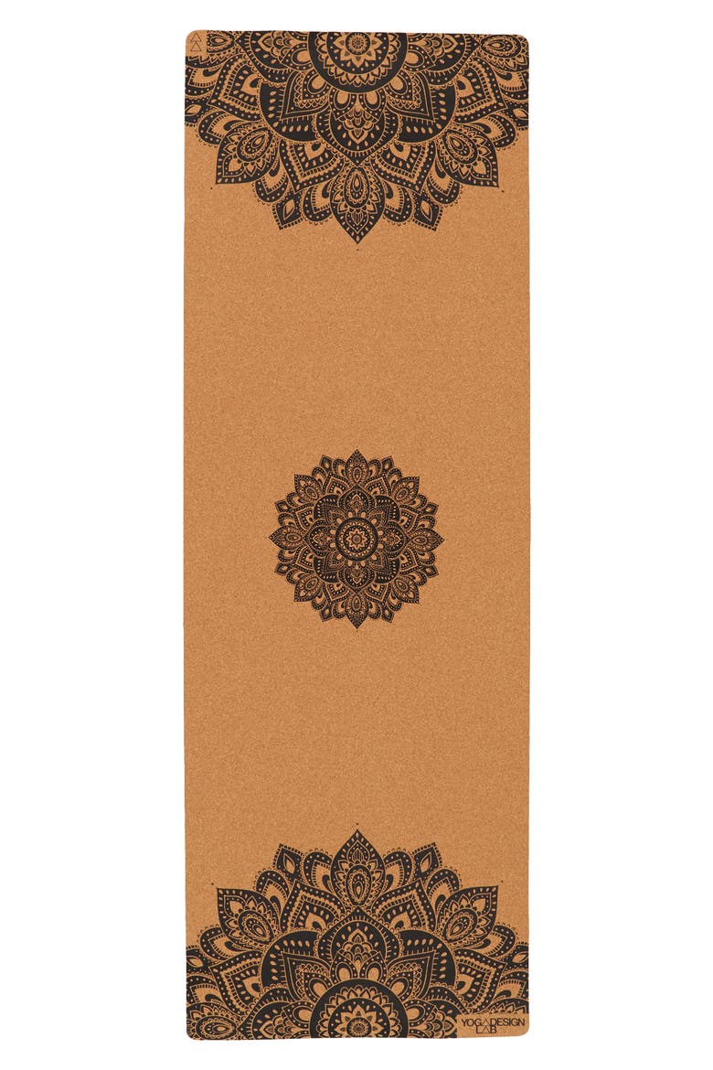 Cork Yoga Mat 3.5mm, Main, color, MANDALA BLACK