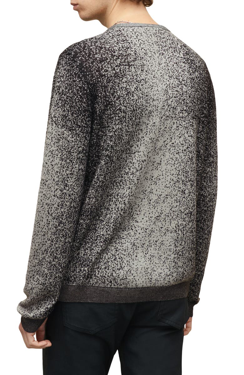 John Varvatos Tyrrell Pixel Regular Fit Cotton, Alpaca & Silk Sweater, Alternate, color, 