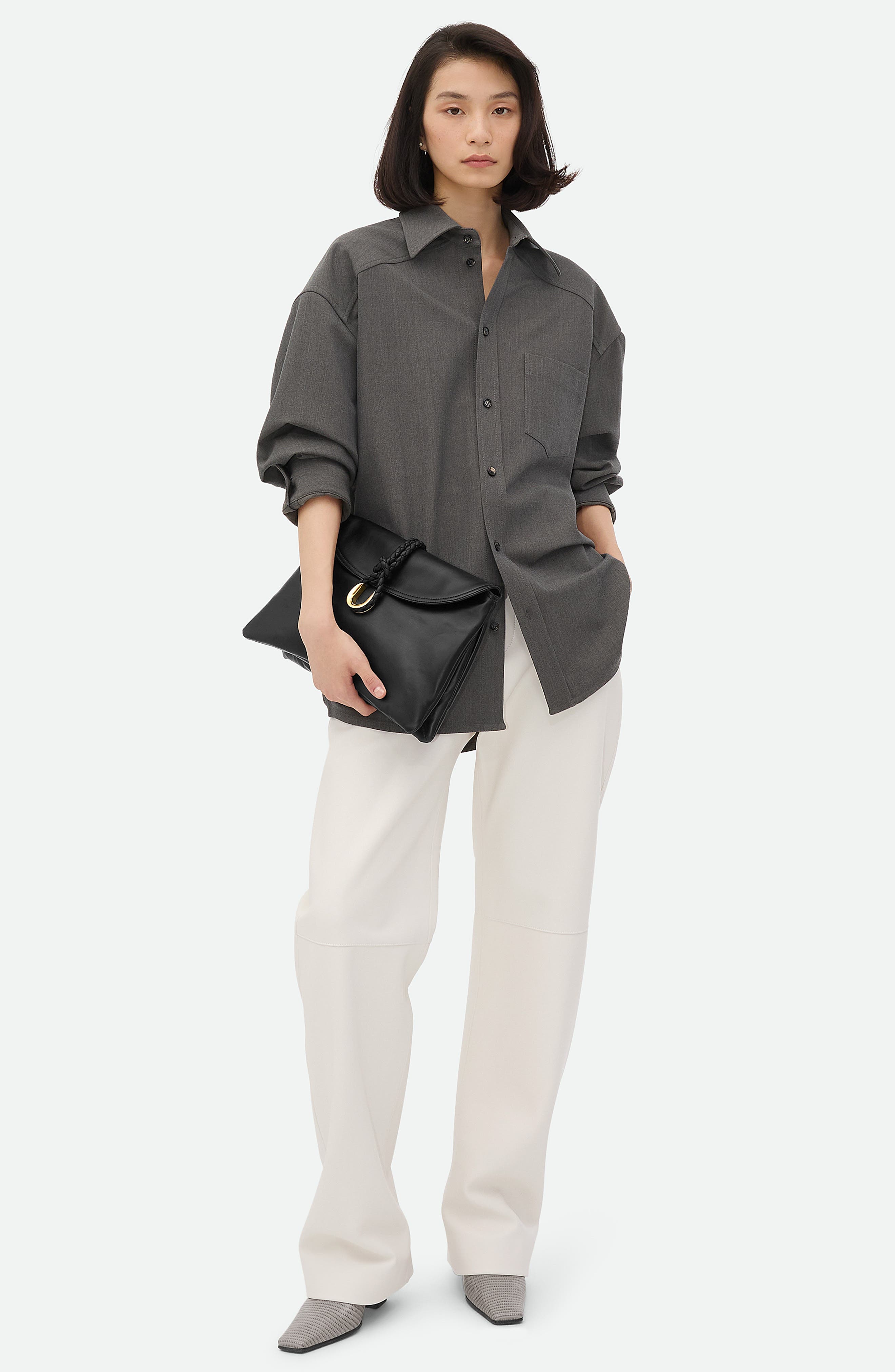 Bottega Veneta Medium Liberta Leather Shoulder Bag, Alternate, color, 