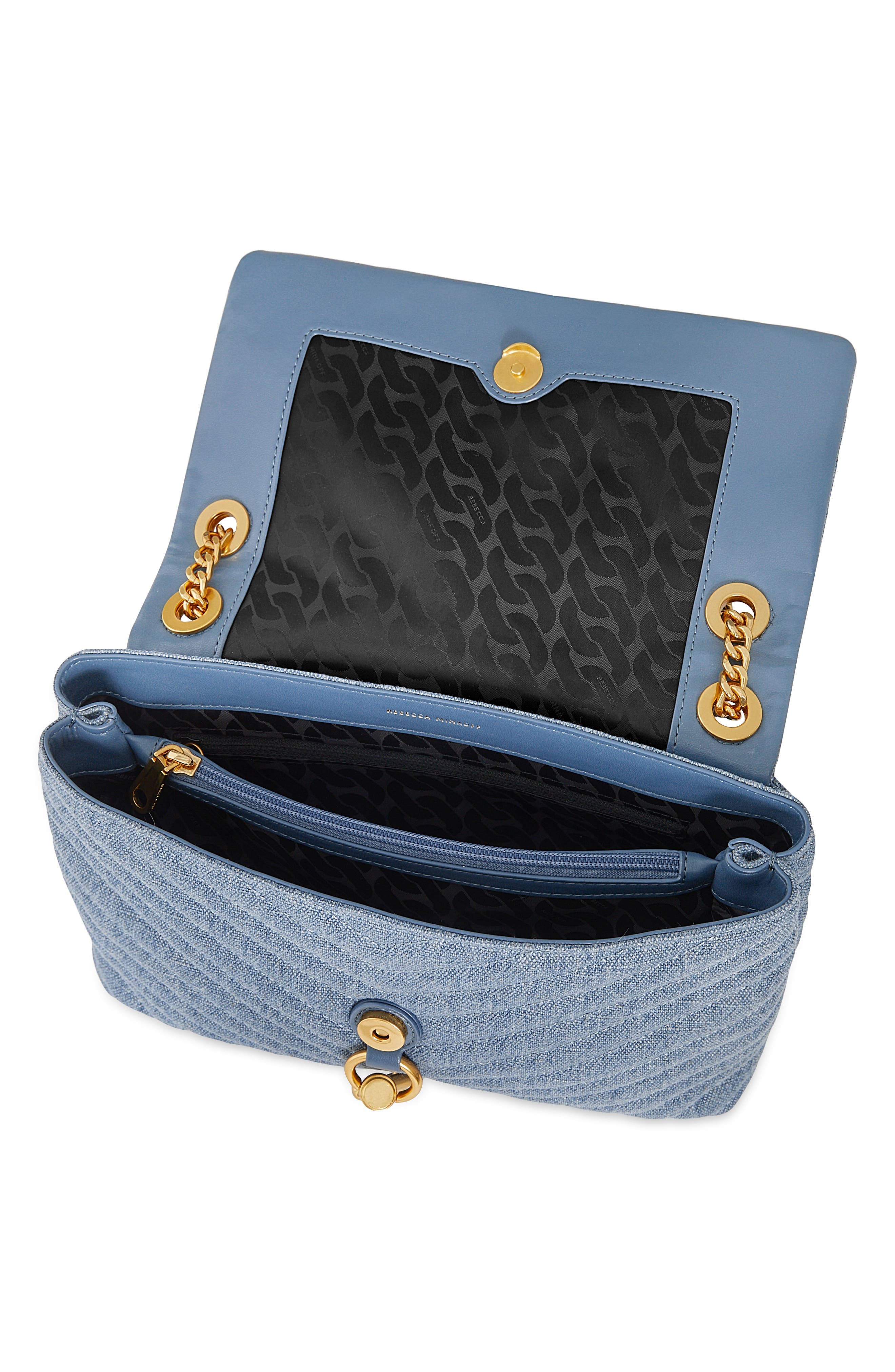 Rebecca Minkoff Edie Quilted Shoulder Bag, Alternate, color, 