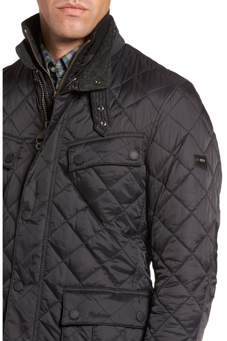 International Windshield Quilted Jacket, Alternate, color, BLACK
