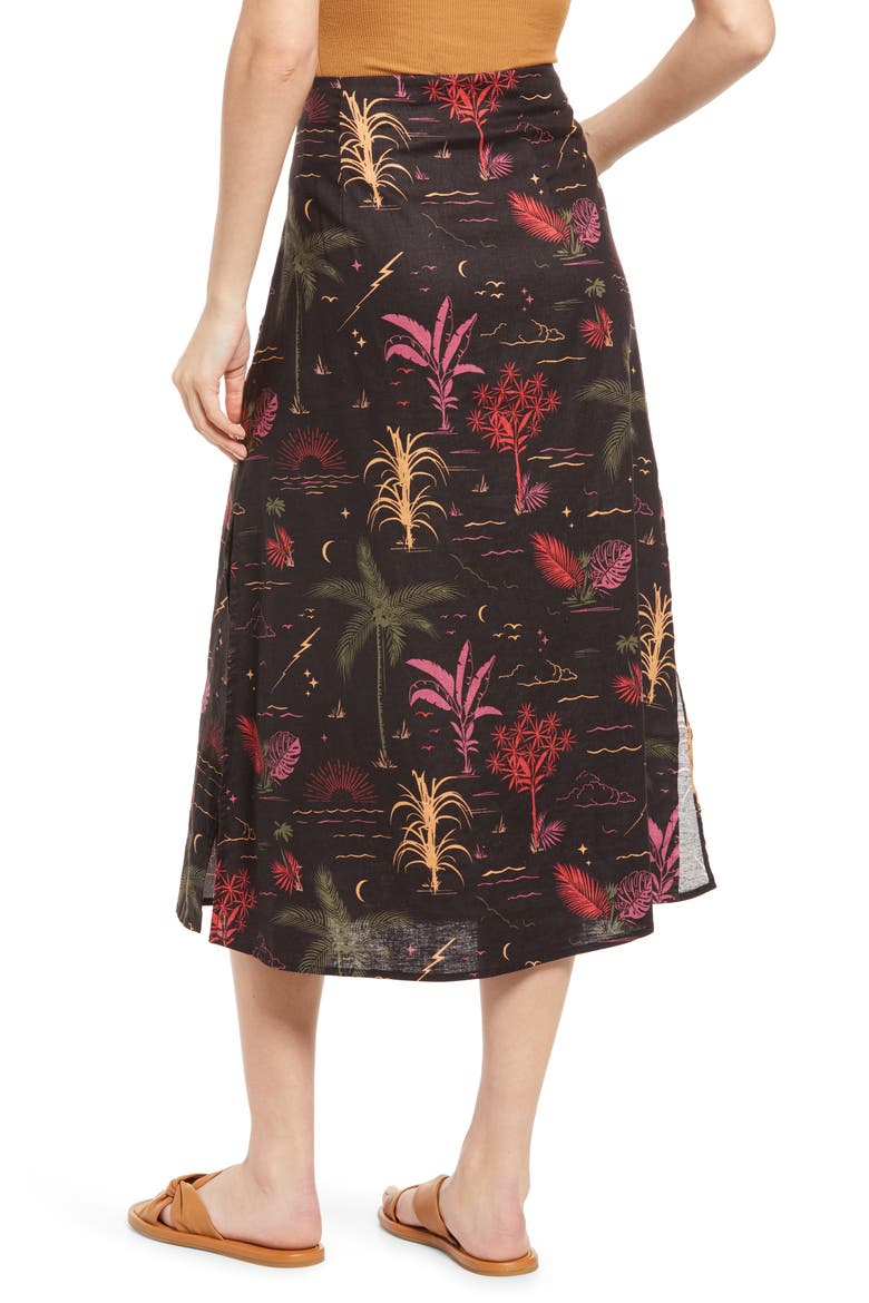 Ryan Midi Slip Skirt, Alternate, color, BEACH WIZARD PRINT