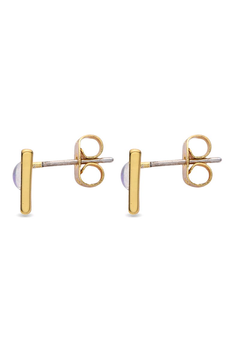 Triangle Stud Earrings, Alternate, color, GOLD