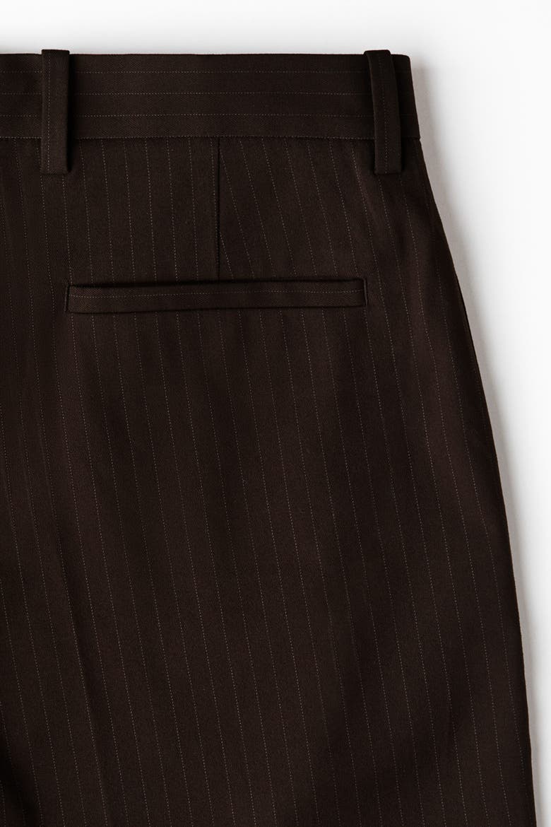 Loose-Fit Tailored Pants, Alternate, color, Dark brown