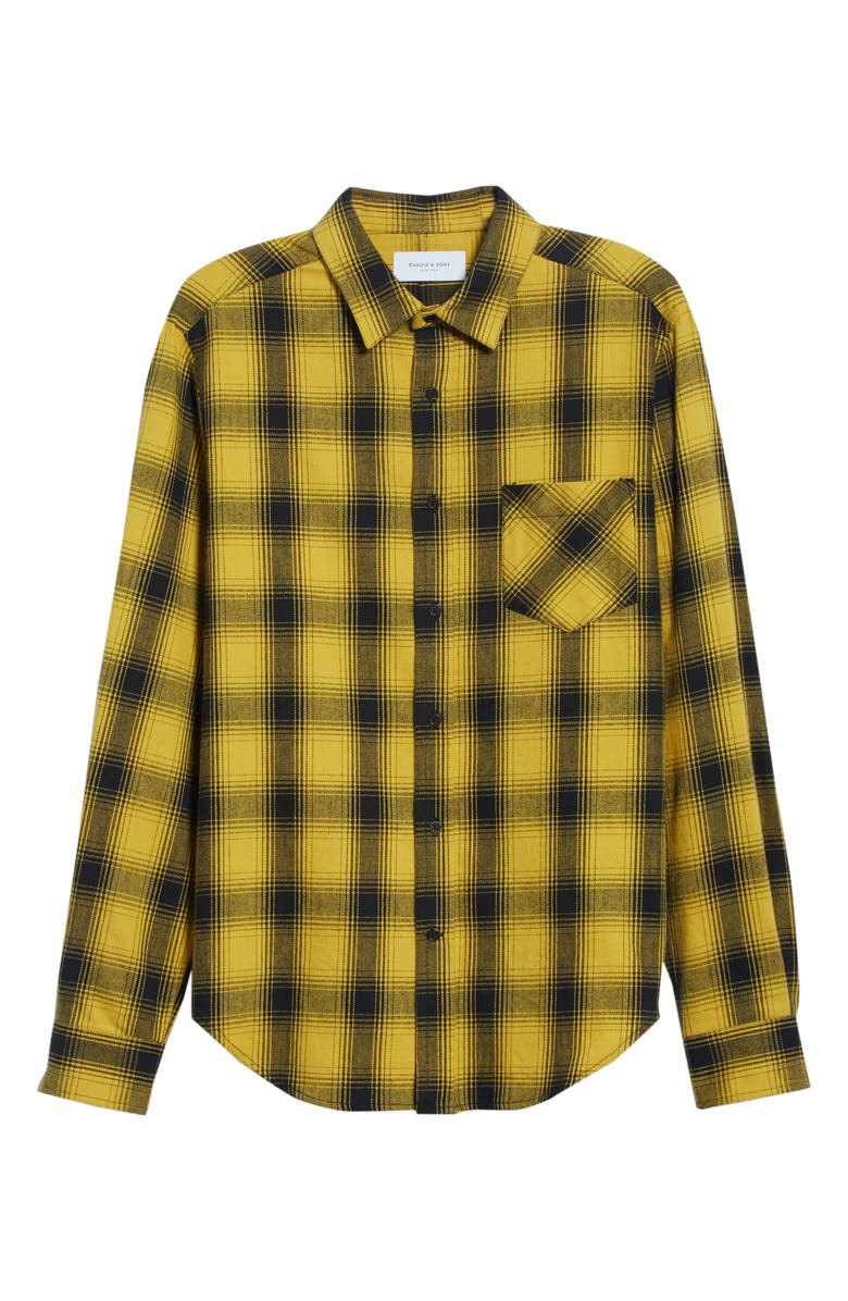 Ovadia & SONS Max Plaid Flannel Shirt, Alternate, color,