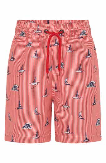 Kids' Yacht Stripe UPF 50+ Swim Trunks