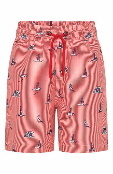 Kids' Yacht Stripe UPF 50+ Swim Trunks