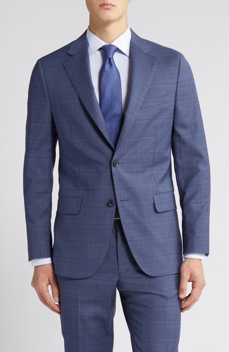 Peter Millar Tailored Fit Stretch Wool Suit, Alternate, color,