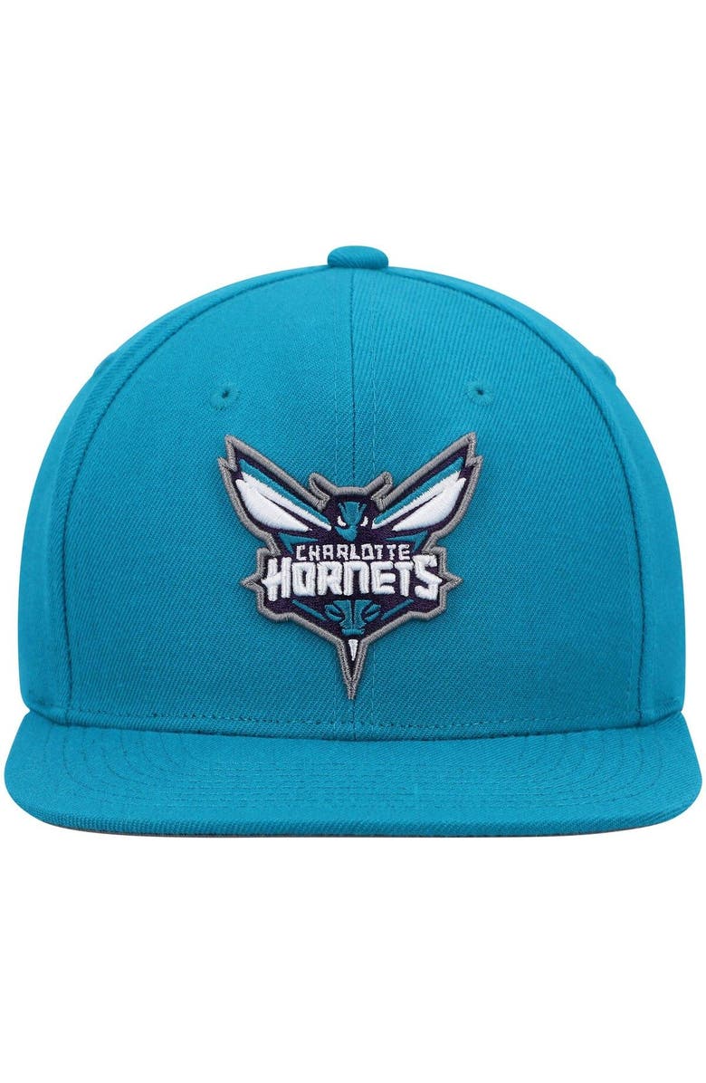 Mitchell & Ness Men's Mitchell & Ness Teal Charlotte Hornets Ground 2.0 Snapback Hat, Alternate, color, Teal