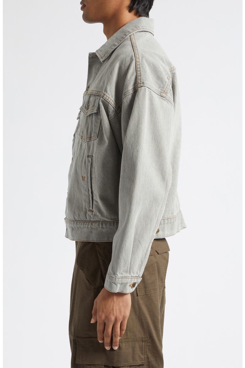 Denim Trucker Jacket, Alternate, color, LIBERTY GREY