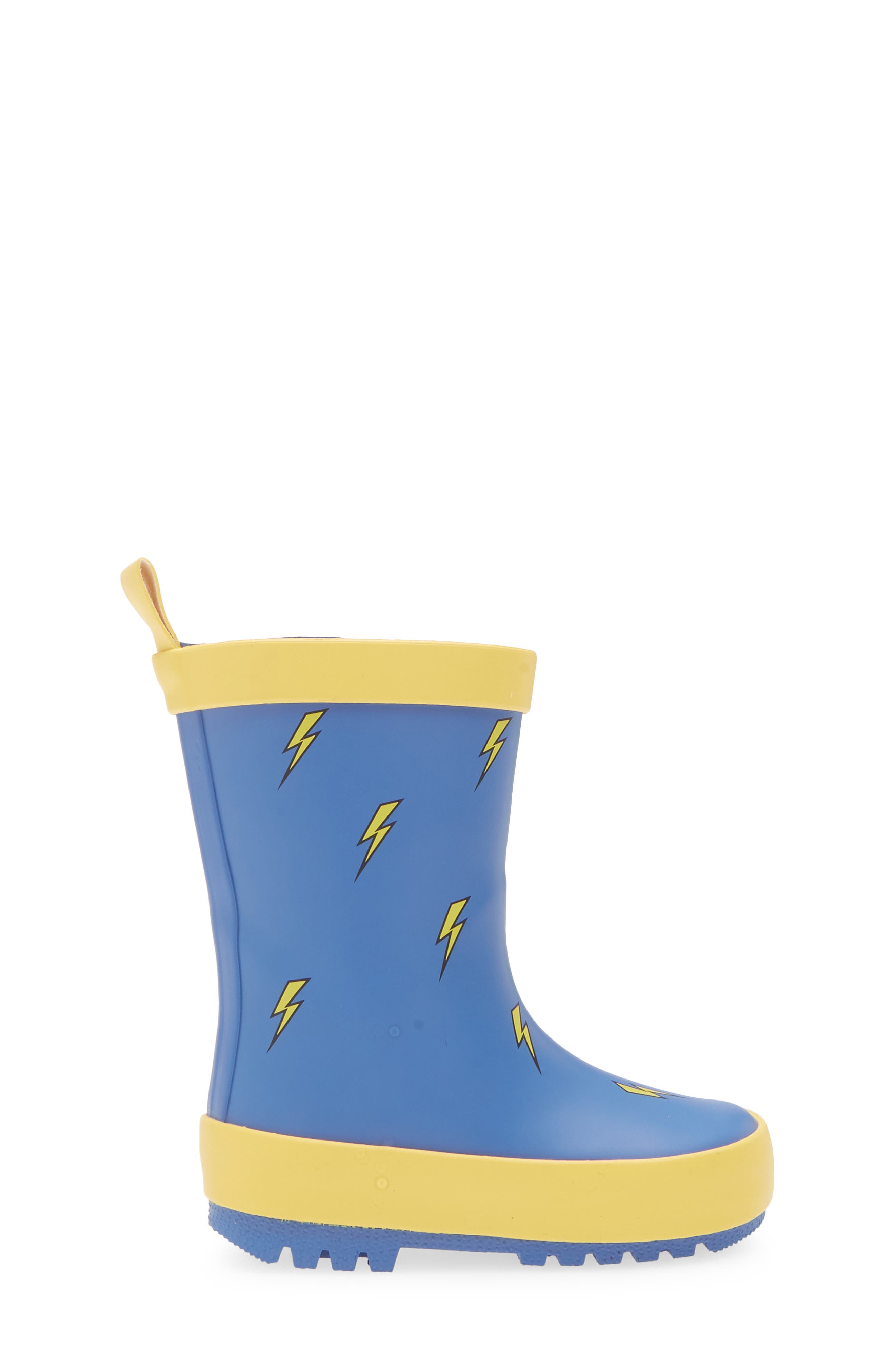 Harper Canyon Kids' Audra Lightning Bolt Rain Boot, Alternate, color, Blue Multi
