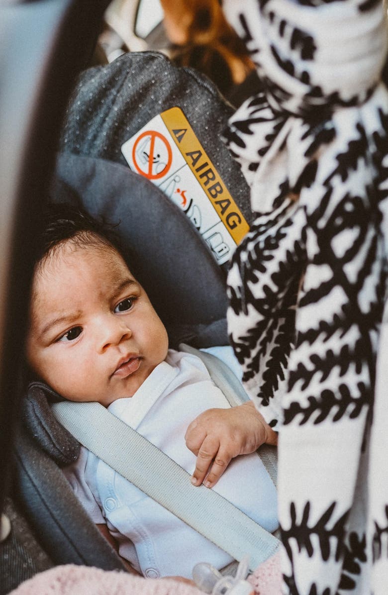 ETTA LOVES Fern Muslin XL Sensory Square, Alternate, color, Black And White