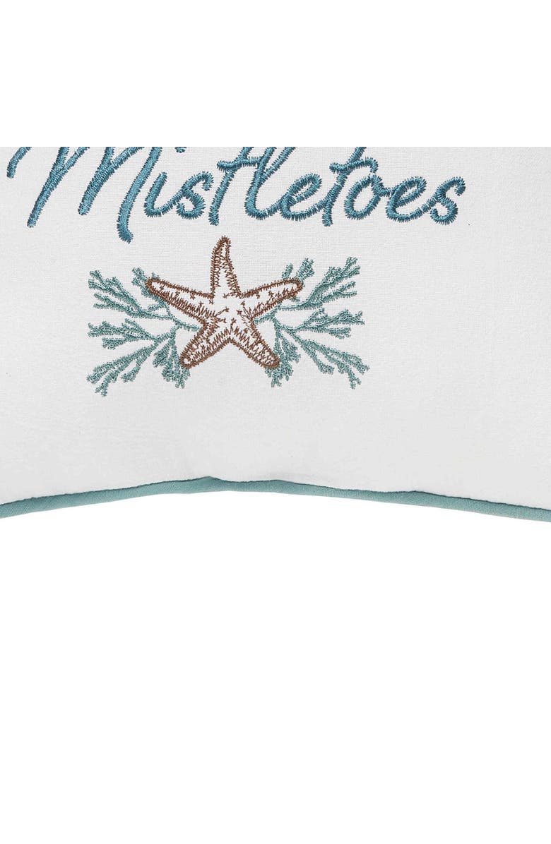C&F Home Sand Between My Mistletoes Christmas Throw Pillow, 10" x 10", Alternate, color, 