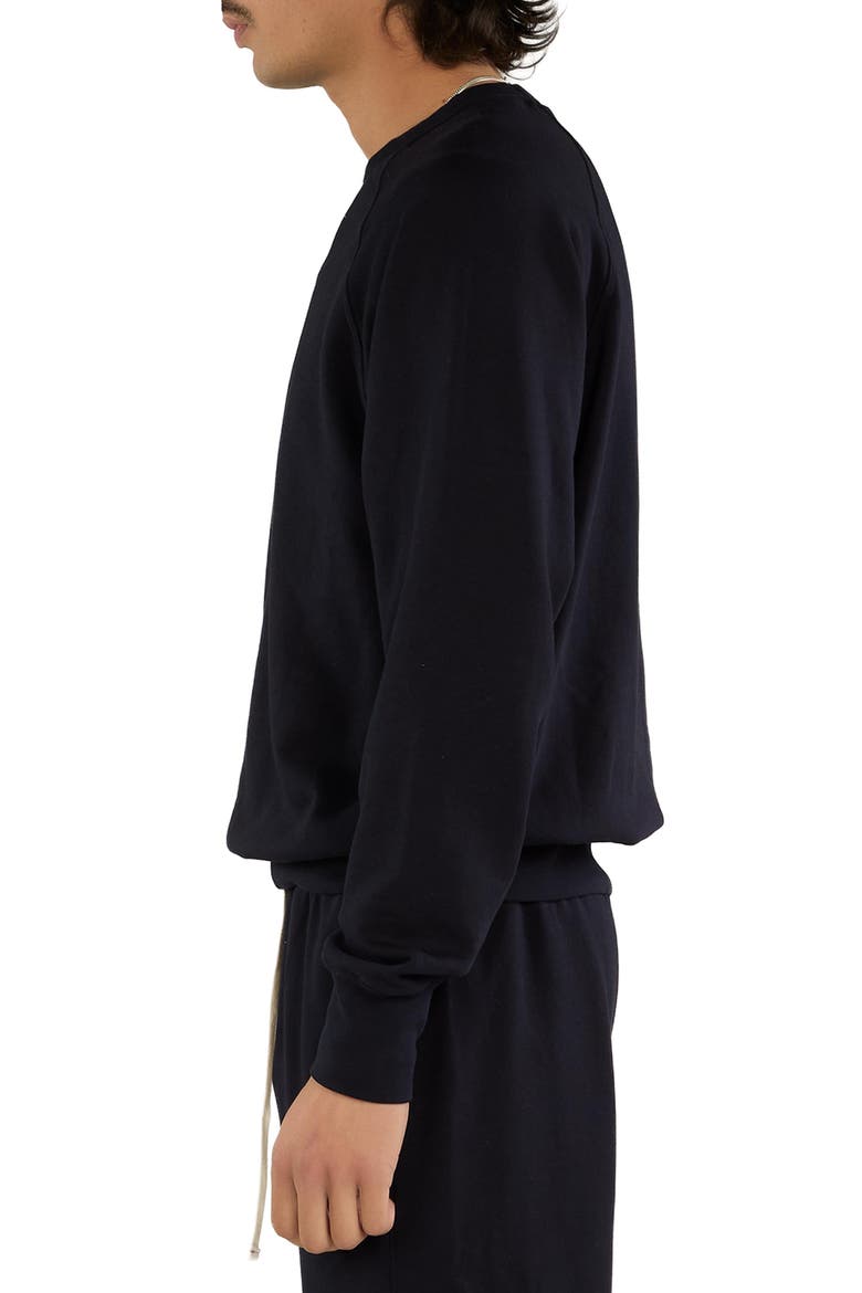 French Terry Binded Neck Raglan, Alternate, color, NAVY
