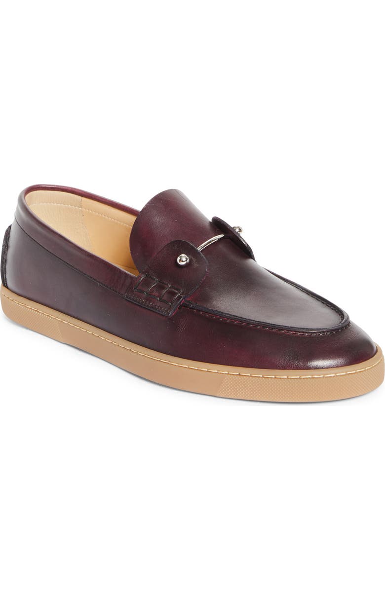 Christian Louboutin Chambeliboat Loafer, Main, color, Oxblood