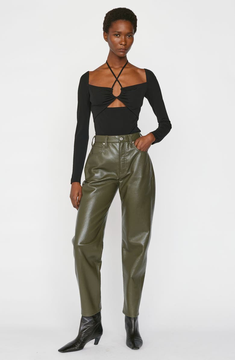 FRAME Strappy Halter Neck Cutout Top, Alternate, color, 