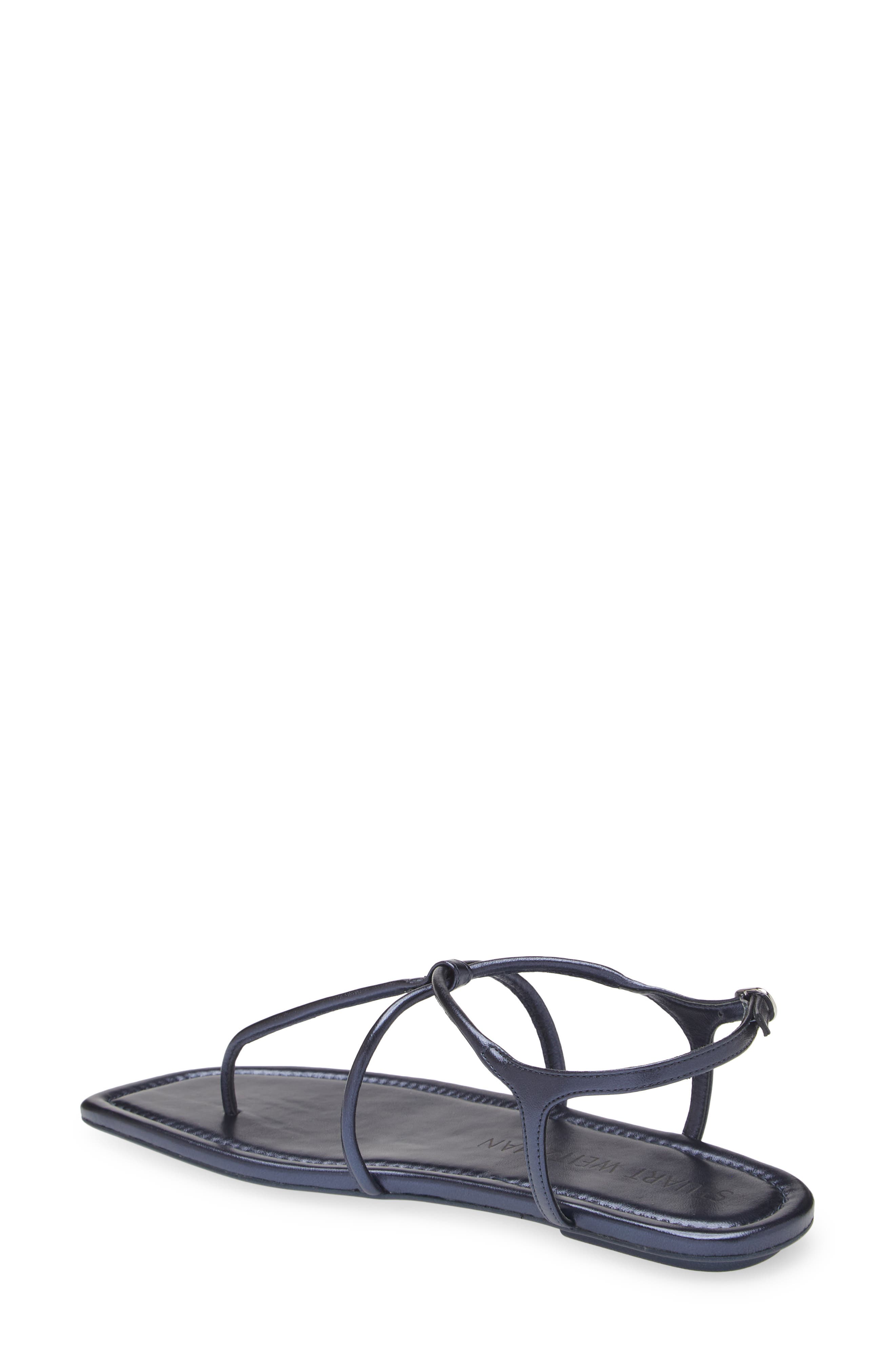 Stuart Weitzman Matilda Metallic Sandal, Alternate, color, Nice Blue