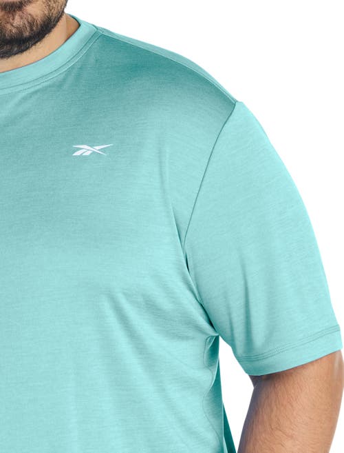 Reebok Big & Tall Id Train Melange Performance Tee In Blue