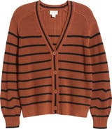 Caslon® Shaker Stitch Short Cardigan