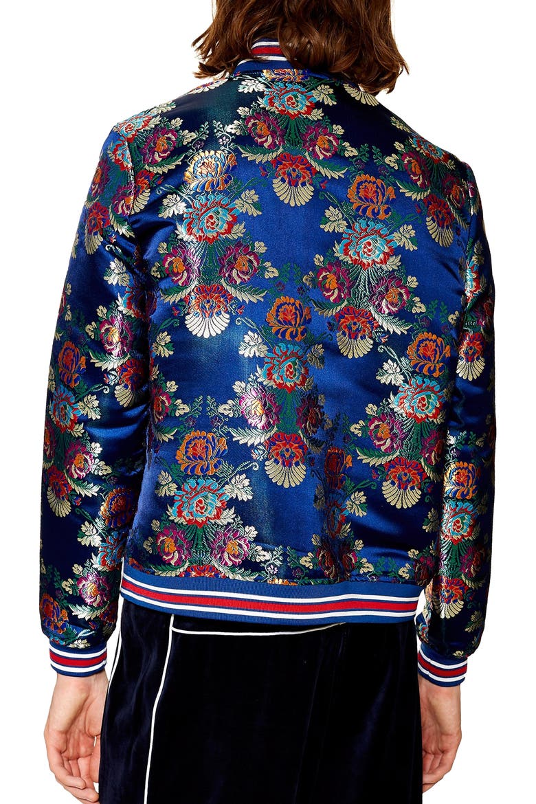 Chandler Classic Bomber Jacket, Alternate, color, NAVY MULTI