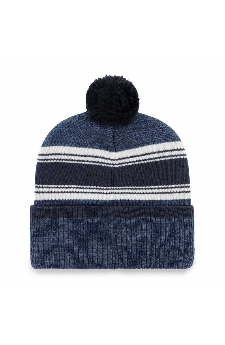 '47 Men's '47 Navy Dallas Cowboys Fadeout Cuffed Knit Hat with Pom, Alternate, color, Navy