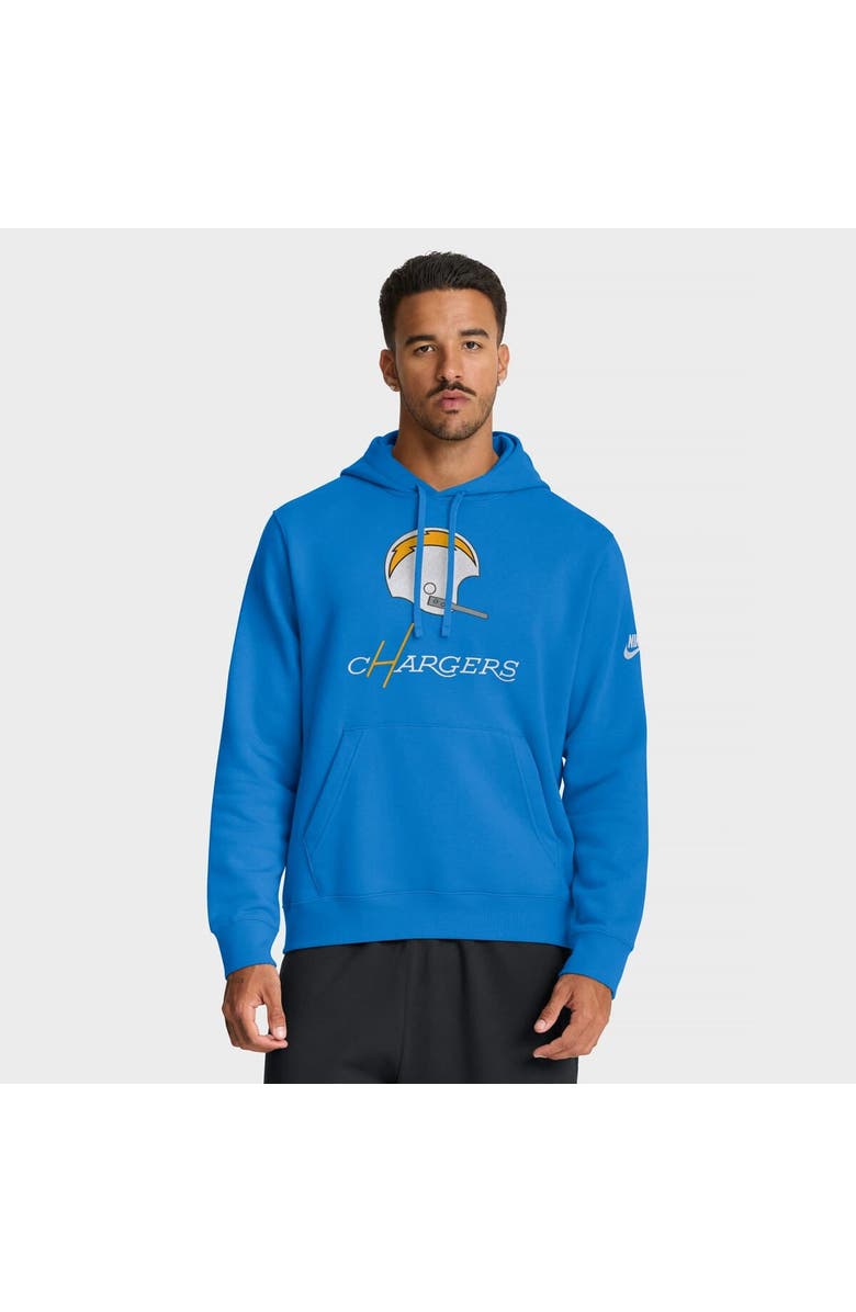 Nike Men's Nike Powder Blue Los Angeles Chargers Best Season Rewind Club Pullover Hoodie, Main, color, Powder Blue