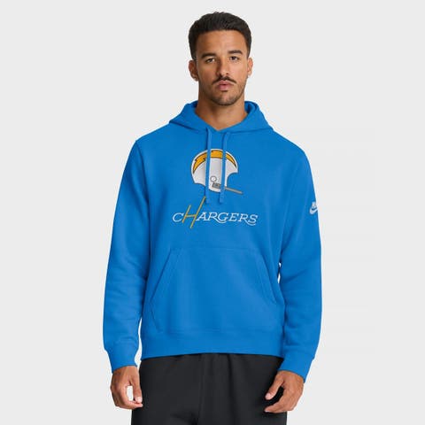 Men's Nike Powder Blue Los Angeles Chargers Best Season Rewind Club Pullover Hoodie