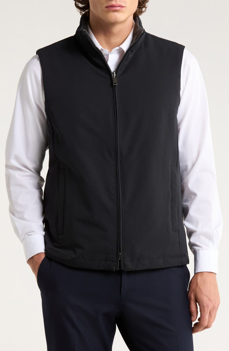 Nordstrom Travelers Reversible Vest, Alternate, color, Black Rock
